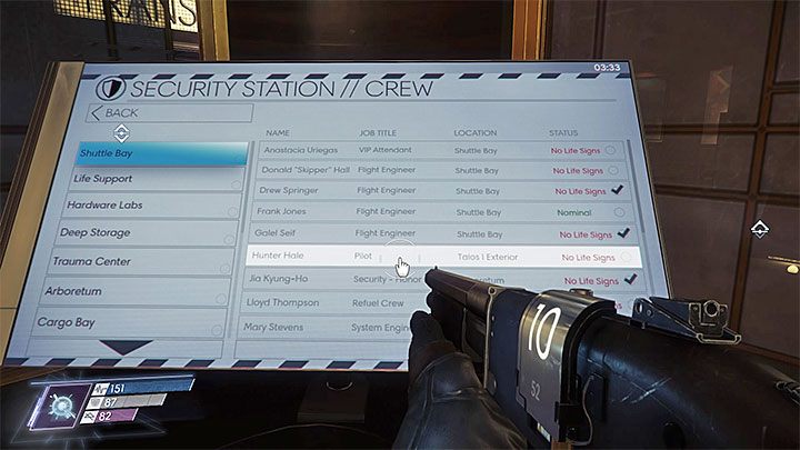 Z nagrania audio dowiesz się, iż pilot promu Exalt nadał sygnał mayday - Hangar wahadłowców | Dodatkowe zadania Prey - Prey - poradnik do gry
