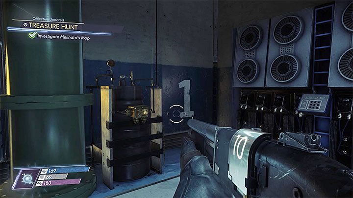 Następną cyfrę możesz odnaleźć w składzie paliwa (Fuel Storage), która znajduje się w GUTS (jest to jeden z obszarów, w których nie panuje zerowa grawitacja) - Poszukiwanie skarbów | Dodatkowe zadania Prey - Prey - poradnik do gry