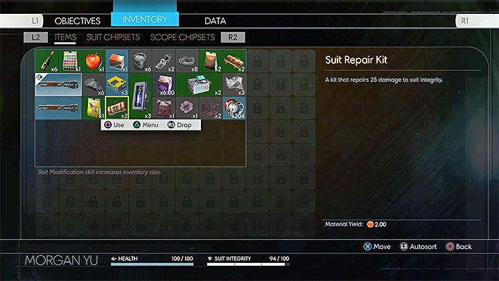 Zużywaj zestawy kombiłatek tylko gdy masz pewność, że nie zostaną zmarnowane - Kondycja, pasek zdrowia i pancerz w Prey | Walka - Prey - poradnik do gry
