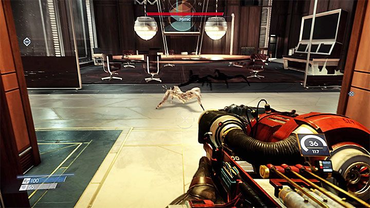 W centrum do wyeliminowania jest kilku Mimów - Po drugiej stronie zwierciadła | Opis przejścia Prey - Prey - poradnik do gry