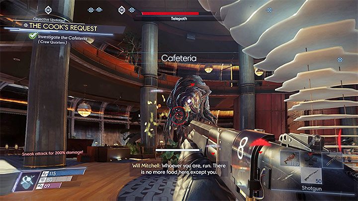 Atakuj telepatę po podrzuceniu transmitera fali negacyjnej - Kwatery załogi | Dodatkowe zadania Prey - Prey - poradnik do gry