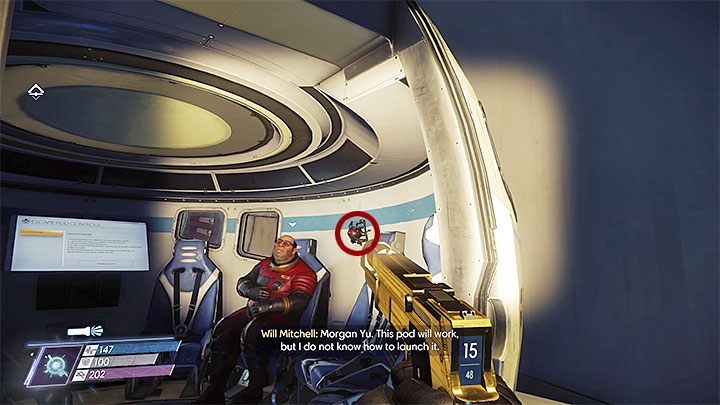 Po dotarciu na Mostek Talosa I udaj się kawałek na zachód i skorzystaj z nowego szybu grawitacyjnego - Kwatery załogi | Dodatkowe zadania Prey - Prey - poradnik do gry