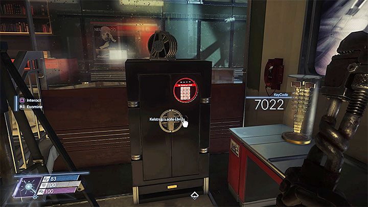 Poszukiwane obiekty znajdują się w pokazanym na obrazku sejfie Kelstrupa - Dział psychotroniczny | Dodatkowe zadania Prey - Prey - poradnik do gry