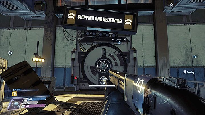 Wejście do sekcji Wysyłka i odbiór (Shipping and Receiving) - Wysyłka i odbiór | Opis przejścia Prey - Prey - poradnik do gry