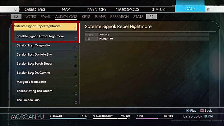 Powróć na stację - Spotkania z Tyfonem Koszmarem | Dodatkowe zadania Prey - Prey - poradnik do gry