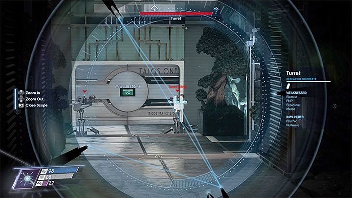 Podrzucaj ładunki EM żeby móc się zbliżyć do wieżyczek lub zachodź je od innej strony gdy jest to możliwe - Toczenie walk z maszynami w Prey | Walka - Prey - poradnik do gry