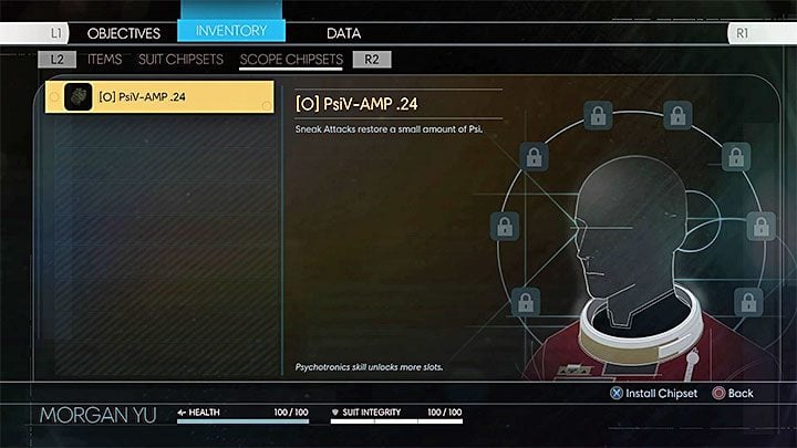 Przykładowy układ kombinezonu i psychoskopu - Układy kombinezonu i układy psychoskopu w Prey | Sekrety i ważne przedmioty - Prey - poradnik do gry