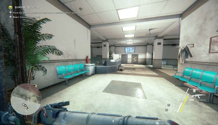 Żeby dostać się na górę musisz aktywować windę po lewej stronie - Burning Bridges I i II - zadania Side-Ops | Akt 2 | Opis przejścia - Sniper: Ghost Warrior 3 - poradnik do gry