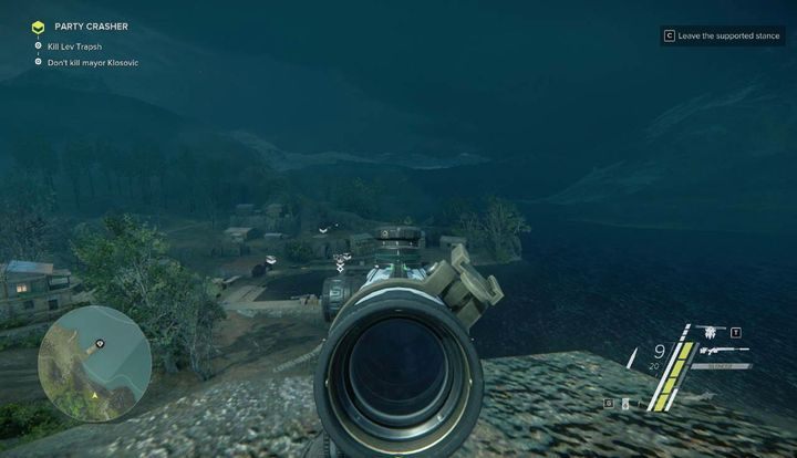 Po zabiciu wszystkich wrogów, skieruj się do miejsca strzeleckiego i rozstaw stojak, by umożliwić sobie najlepszą pozycję do strzału - Rat Trap i Party Crasher | Akt 3 | Opis przejścia Sniper Ghost Warrior 3 - Sniper: Ghost Warrior 3 - poradnik do gry