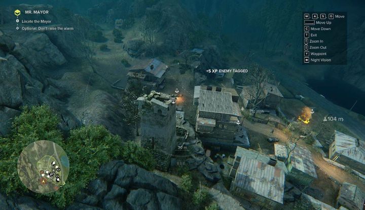 Na początku pozbądź się patrolującego teren po lewej stronie wroga jak ten przejdzie za budynek - Mr. Mayor | Akt 3 | Opis przejścia Sniper Ghost Warrior 3 - Sniper: Ghost Warrior 3 - poradnik do gry