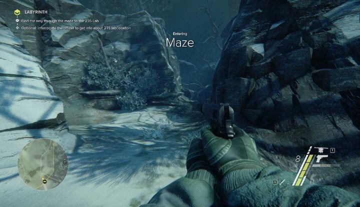 Udaj się do kryjówki i skorzystaj z laptopa, by zaakceptować misję, po czym skorzystaj z mapy i dostań się na miejsce wykonywania misji - Labirynth | Akt 3 | Opis przejścia Sniper Ghost Warrior 3 - Sniper: Ghost Warrior 3 - poradnik do gry