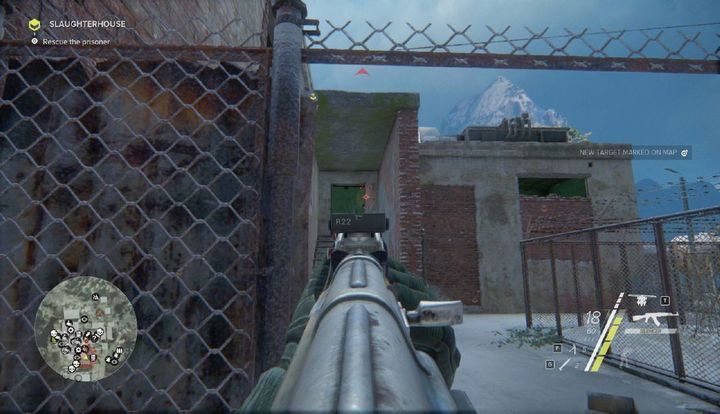 Wejścia strzec będzie jeden z celów z listy Most Wanted, a mianowicie Lt - Slaughterhouse | Akt 3 | Opis przejścia Sniper Ghost Warrior 3 - Sniper: Ghost Warrior 3 - poradnik do gry