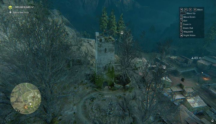 Niezależnie od tego czy przybyłeś tu na piechotę, czy skorzystałeś z dobrodziejstw techniki, dotrzesz w końcu do małej wioski, w której roi się od żołnierzy - Opium Wars III i IV - zadania Side-Ops | Akt 3 | Opis przejścia - Sniper: Ghost Warrior 3 - poradnik do gry