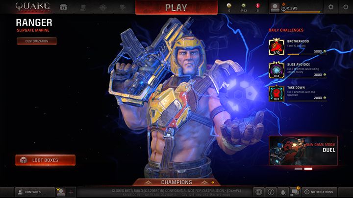 Ranger - podstawowa postać w grze - Bohaterowie | Podstawy rozgrywki | Quake Champions - Quake Champions - poradnik do gry