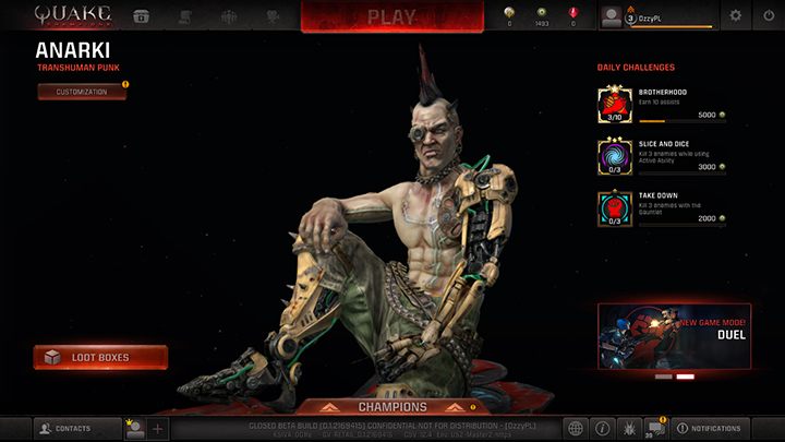 Anarki - Bohaterowie | Podstawy rozgrywki | Quake Champions - Quake Champions - poradnik do gry