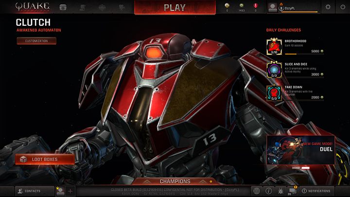 Clutch - Bohaterowie | Podstawy rozgrywki | Quake Champions - Quake Champions - poradnik do gry