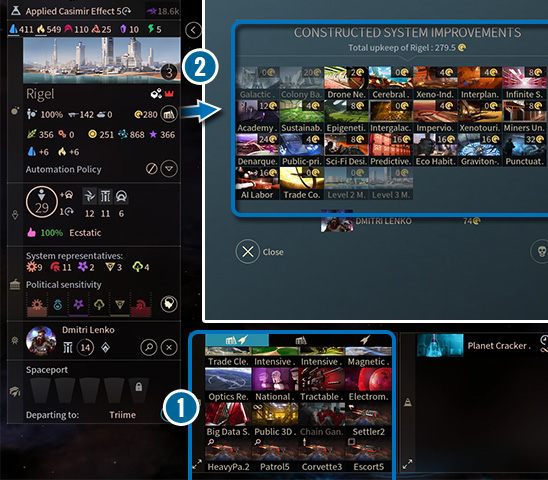 Usprawnienia systemu (system improvement) - Usprawnienia, rozbudowa i zasięg wpływów systemów w Endless Space 2 - Endless Space 2 - poradnik do gry