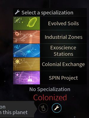 Specjalizacje planet - Usprawnienia, rozbudowa i zasięg wpływów systemów w Endless Space 2 - Endless Space 2 - poradnik do gry