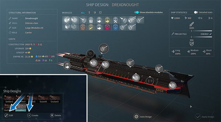 W grze masz dość prosty edytor statków - Moduły i projektowanie statków - Endless Space 2 - poradnik do gry