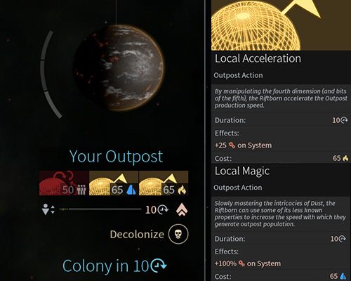 Sposób kolonizacji - Przybysze (Riftborn) - Endless Space 2 - poradnik do gry