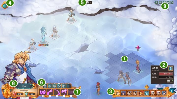 Sam ekran walki zawiera bardzo wiele ważnych elementów, których opis znajdziesz poniżej - Opis i przebieg walki | Podziemia i walka | Regalia Of Man And Monarchs - Regalia: Of Men And Monarchs - poradnik do gry