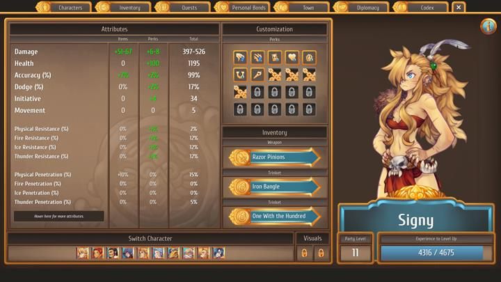 Drapieżna i nieustraszona Signy jest jednym z najlepszych dps-ów w grze - Najlepsi towarzysze i umiejętności do walki | Podziemia i walki | Regalia - Regalia: Of Men And Monarchs - poradnik do gry