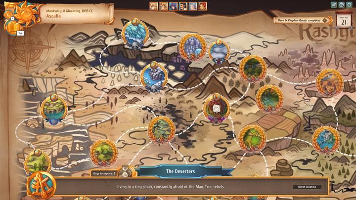 Aby ukończyć zadanie, udaj się do lokacji z wykrzyknikiem i weź udział w specjalnym wydarzeniu. - Zadania zwykłe i królestwa | Zarządzanie miastem | Regalia Of Man And Monarchs - Regalia: Of Men And Monarchs - poradnik do gry