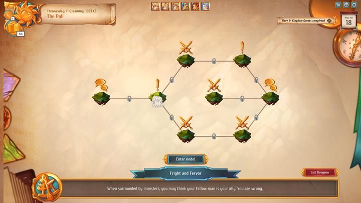 W każdej lokacji czeka cię określona liczba pul, które musisz odwiedzić, by ukończyć dany dungeon. - Wyprawy - opis ogólny | Podziemia i walka | Regalia Of Man And Monarchs - Regalia: Of Men And Monarchs - poradnik do gry