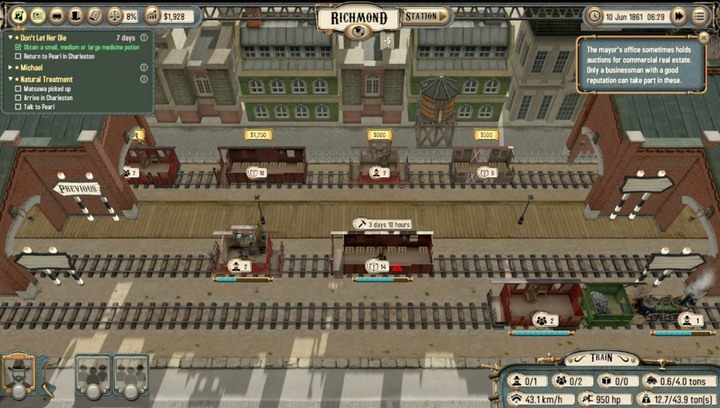 Wagony poza walką naprawisz w zajezdni, a bohaterów uleczysz w szpitalach - Walka | Porady Bounty Train - Bounty Train - poradnik do gry