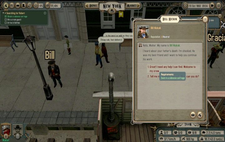 Twoim głównym zadaniem w grze jest pokonanie konkurencji i zdobycie jak największych wpływów dochodów firmy - Poszukiwania Roberta | Opis przejścia Bounty Train - Bounty Train - poradnik do gry