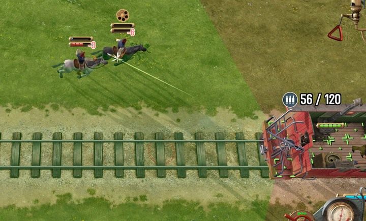 Działa stacjonarne w tylnym wagonie skutecznie pomagają ci w ucieczce - Jak zdobyć działo Willmiamsa / Gatlinga? | Porady Bounty Train - Bounty Train - poradnik do gry