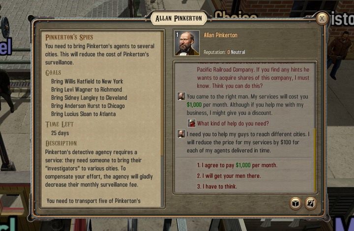 Porozmawiaj z Allanem - ma dla ciebie zadanie - Prywatny detektyw | Opis przejścia Bounty Train - Bounty Train - poradnik do gry