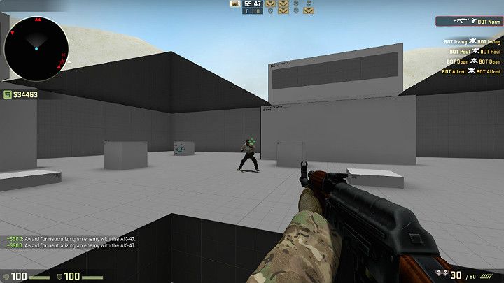 Aby wyrobić w sobie odruch automatycznego kierowania celownika na głowę przeciwnika można poćwiczyć na mapie Fast Aim / Reflex Training, którą można pobrać z poziomu Warsztatu Steam - Celowanie w CS GO - CS GO - poradnik do gry