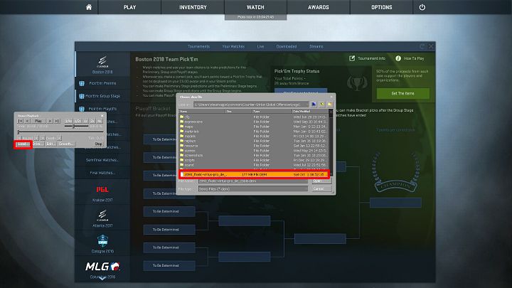 Aby odtworzyć demo możesz wejść w zakładkę własnych meczy lub tych ściągniętych z Internetu - GOTV w CS GO - CS GO - poradnik do gry