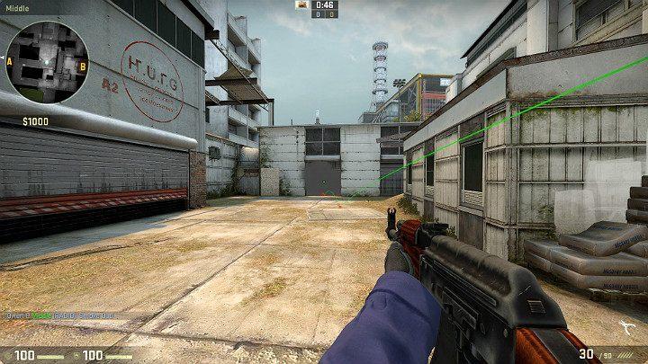 Granat przeleci przez otwartą przestrzeń i wyląduje w garażu od strony Terrorystów tworząc solidną zasłonę dymną - Cache | Mapy Turniejowe | CS GO - CS GO - poradnik do gry