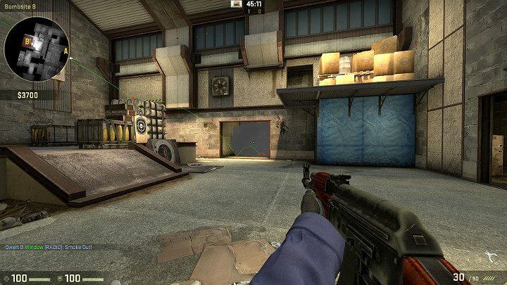 Granat wpadnie na punkt B i zasłoni widoczność od strony hali Antyterrorystów - Cache | Mapy Turniejowe | CS GO - CS GO - poradnik do gry