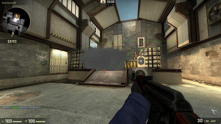 Granat wpadnie przez okno, odbije się od ściany i całkowicie przysłoni widoczność na punkcie B - Cache | Mapy Turniejowe | CS GO - CS GO - poradnik do gry