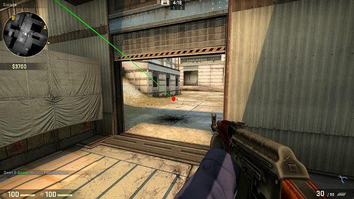 Granat przeleci przez garaż i wybuchnie na środku mapy nie dotykając podłoża dzięki czemu przeciwnik nie będzie miał czasu na reakcję - Cache | Mapy Turniejowe | CS GO - CS GO - poradnik do gry