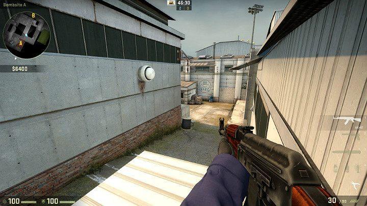 Widok z wcześniej wspomnianego daszku - Cache | Mapy Turniejowe | CS GO - CS GO - poradnik do gry