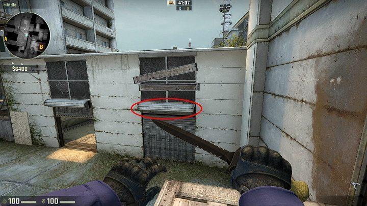 Z miejsca obok kanału wentylacyjnego możesz przeskoczyć na mechanizm od rolety - Cache | Mapy Turniejowe | CS GO - CS GO - poradnik do gry