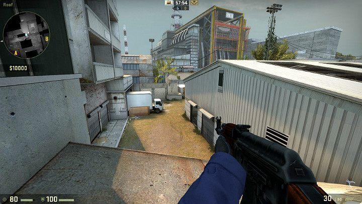 Możesz także wejść na daszek, aby poszerzyć pole widzenia jednak musisz być bardzo ostrożny ze względu na to, że przeciwnik na pewno będzie sprawdzał tę pozycję - Cache | Mapy Turniejowe | CS GO - CS GO - poradnik do gry