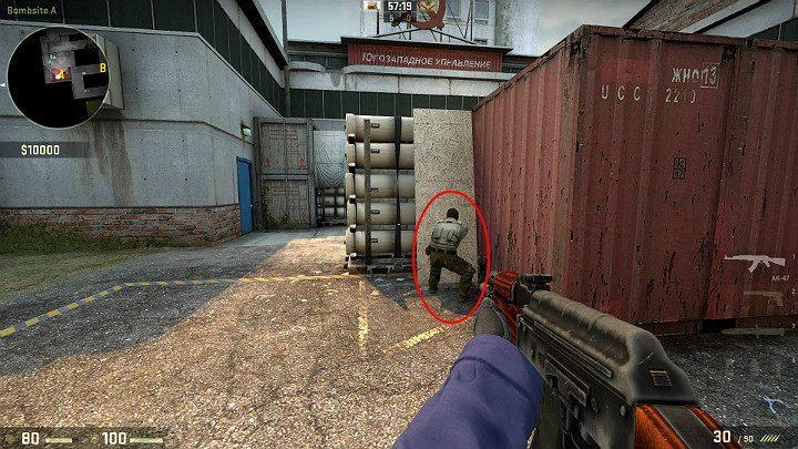 Znajdując się na punkcie A możesz zrobić użytek z kontenerów i zając niezłą pozycję strzelecką - Cache | Mapy Turniejowe | CS GO - CS GO - poradnik do gry
