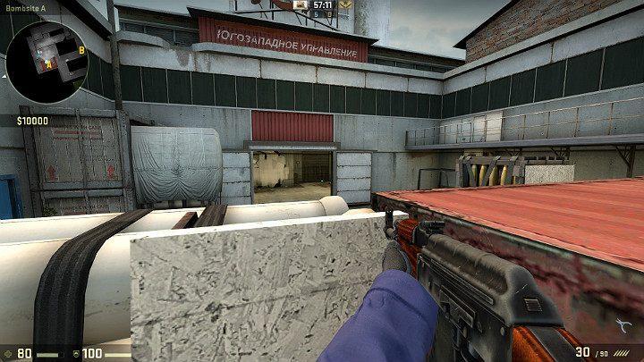 Teraz masz doskonały widok na przejście prowadzące do hangaru - Cache | Mapy Turniejowe | CS GO - CS GO - poradnik do gry