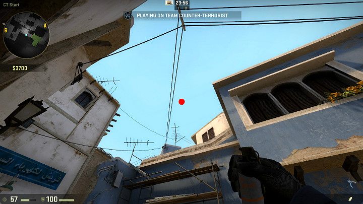 Kolejny rzut, który możesz wykonać z miejsca odrodzenia Antyterrorystów - Mirage | Mapy turniejowe | CS GO - CS GO - poradnik do gry