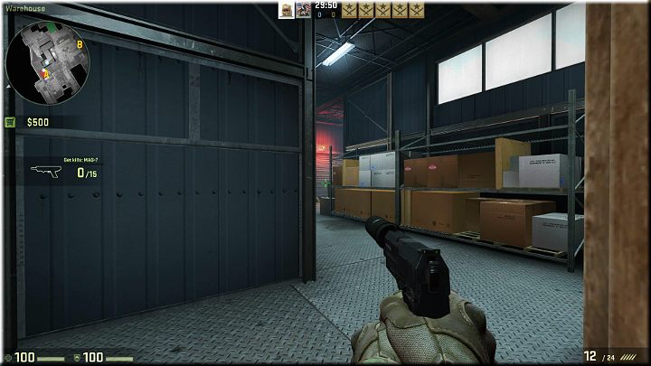 Korytarz widoczny na powyższym obrazku jest bardzo często wykorzystywany przez przeciwników - Misja 8 - Black Gold: Czarna Robota | CS GO - CS GO - poradnik do gry
