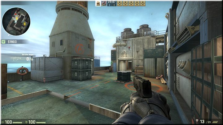 Stojąc w rogu można mieć oko na prawie całą mapę - Misja 11 - Shipped: Boskie przeznaczenie | CS GO - CS GO - poradnik do gry