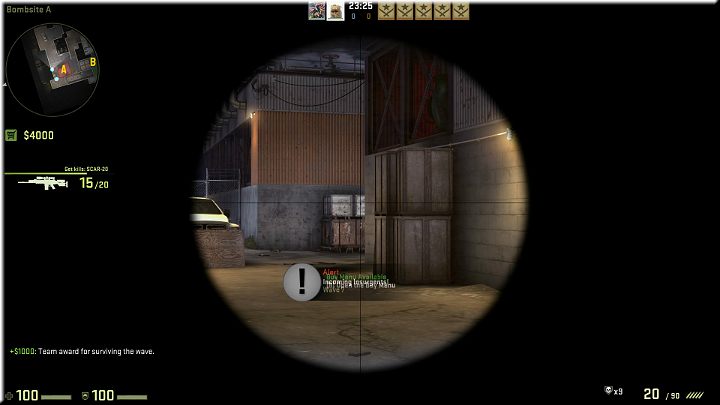 Wspomniane wcześniej przejście, które można osłaniać wskakując na skrzynki lub stojąc tuż obok nich - Misja 13 - Lite: Potęga Phoenix | CS GO - CS GO - poradnik do gry