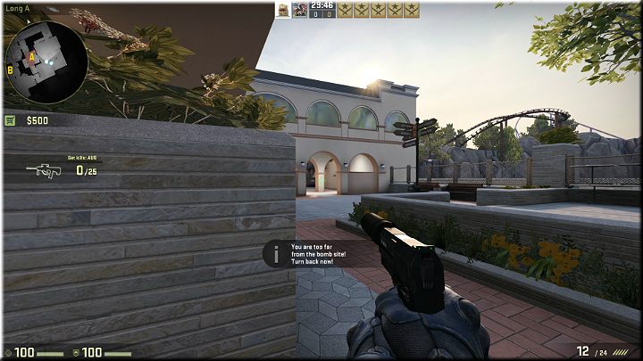Przeciwnicy mogą pojawić się w przejściu widocznym w oddali - Misja 16 - Thrill: Beauty Shots | CS GO - CS GO - poradnik do gry