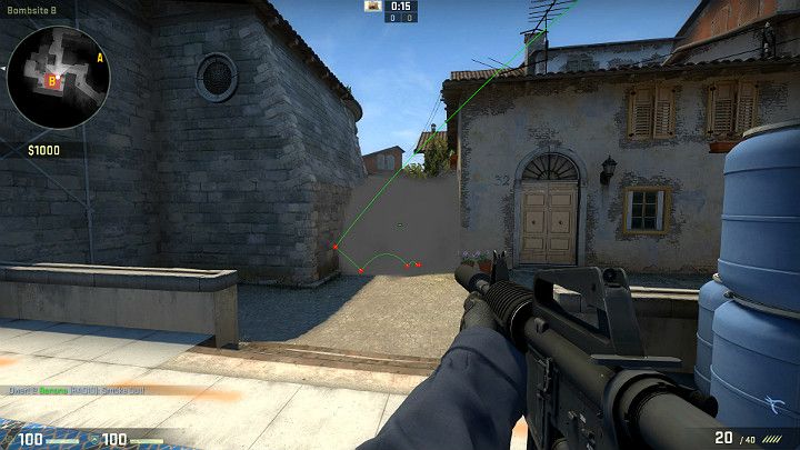 Stworzysz w ten sposób zasłonę dymną przed Antyterrorystami starającymi się odbić punkt od strony studni - Inferno | Mapy turniejowe | CS GO - CS GO - poradnik do gry