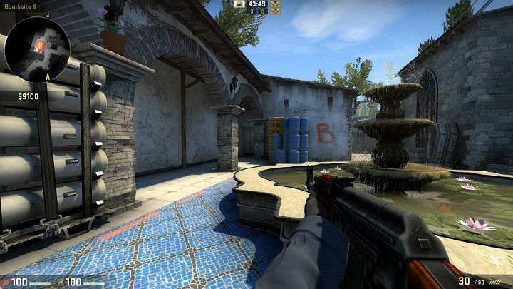 Należy także pamiętać o drugiej stronie punktu B gdzie także ustawiono beczki za którymi lubią chować się przeciwnicy osłaniający punkt - Inferno | Mapy turniejowe | CS GO - CS GO - poradnik do gry